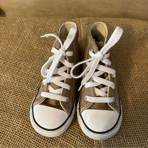 Infant size 9 Converse All-Star Hi-Rise Sneaker Tan